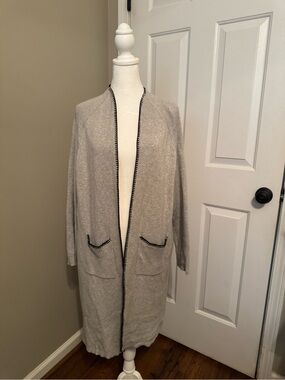 Stitch Fix Teeberry & Weave XL Gray Cardigan with Back Accent Stitching